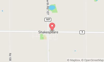 map, Shakespeare Brewing Company