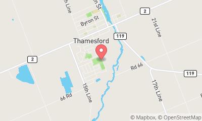 map, Thamesford Arena