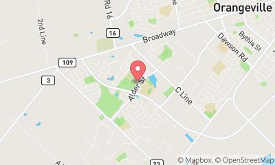 map, Orangeville Minor Hockey