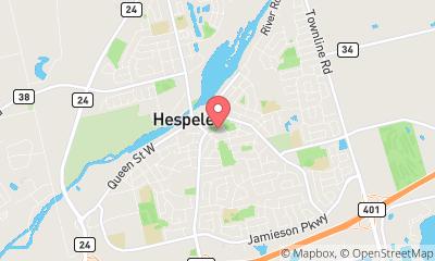 map, Hespeler Tennis Club