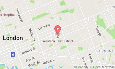 map, Progress Building at the Western Fair District