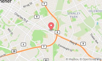 map, Crunch Fitness - Kitchener