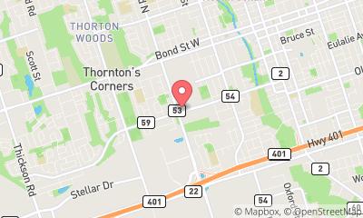 map, Airport Limo Oshawa