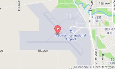 map, Regina Airport