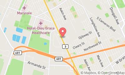 map, Motel 6 Windsor, ON