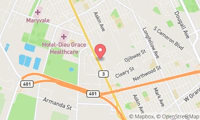 map, Kenora Motel