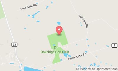 map, Oakridge Golf Club