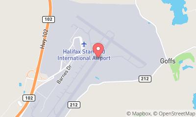 map, aerodrome,Halifax Stanfield International Airport,runway,airstrip,baggage claim,CanaGuide,terminal,airfield, Halifax Stanfield International Airport - Plane in 747 Bell Blvd () | CanaGuide near me
