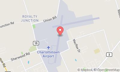 map, runway,baggage claim,CanaGuide,airstrip,airfield,Charlottetown Airport,terminal,aerodrome, Charlottetown Airport - Plane in Charlottetown (PE) | CanaGuide near me