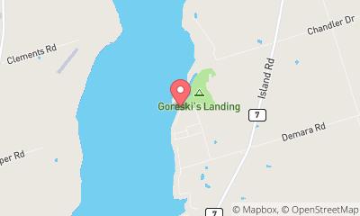 map, Goreski's Landing | A Parkbridge Cottage & RV Resort