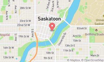 map, Sheraton Cavalier Saskatoon Hotel