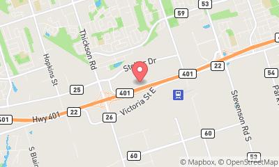 map, Quality Suites Whitby