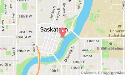 map, ART BY THE RIVER IN SASKATOON