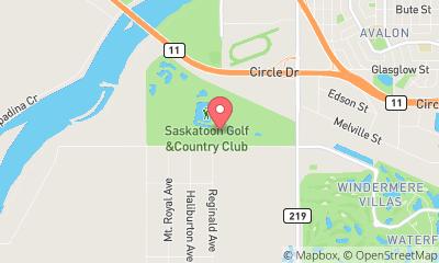 map, Saskatoon Golf & Country Club