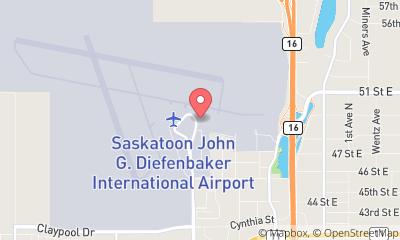 map, Kreos 10 (formerly the Saskatoon Aerocentre)