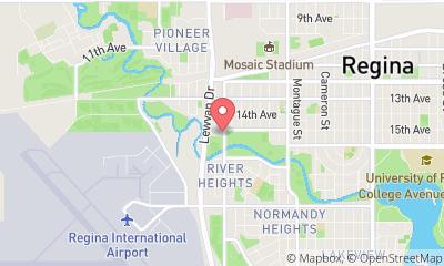 map, SaskExpress Studio - Regina