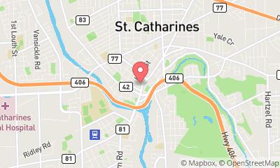 map, St Catharines Martial Arts Centre