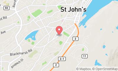 map, St. John's Executive Apartments