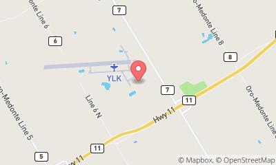map, Lake Simcoe Regional Airport