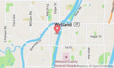 map, Welland Tennis Club