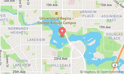 map, Wascana Racing Canoe Club