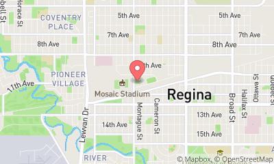 map, City Of Regina Fieldhouse