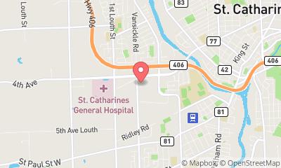 map, F45 Training St Catharines