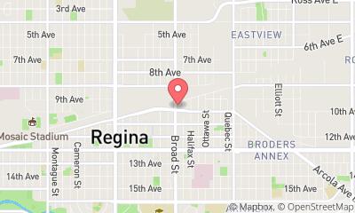 map, Caraway Grill - Regina Downtown