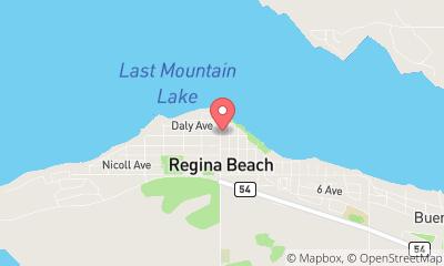 map, Rudy's Regina Beach
