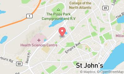 map, Memorial University of Newfoundland - School of Music