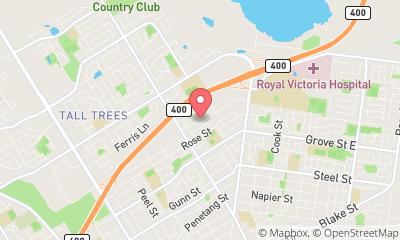 map, Barrie Dance Conservatory