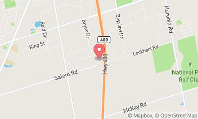 map, Galaxy Cinemas Barrie