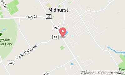 map, Barrie Fibreglass Pools & Spas
