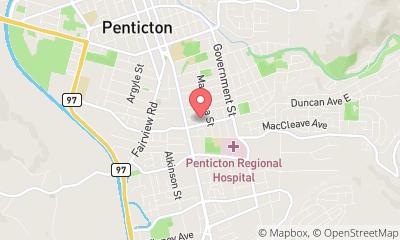 map, Penticton Academy Of Music and Dramatic Arts