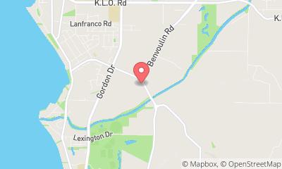 map, Kelowna Driving Range powered by Toptracer