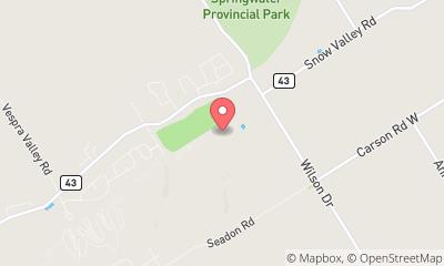 map, Vespra Hills Golf Club