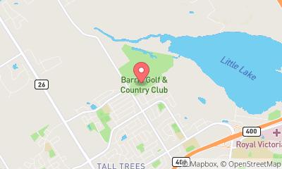 map, Barrie Country Club
