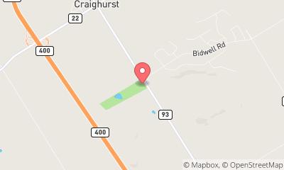 map, Barrie KOA Holiday