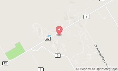 map, Treetop Trekking Barrie at Horseshoe Valley