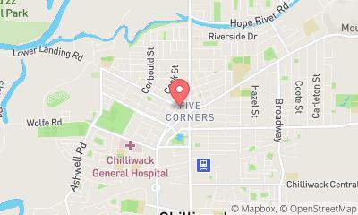 map, Royal Hotel Chilliwack