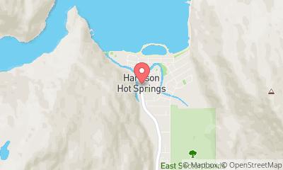 map, Harrison Visitor Centre and Sasquatch Museum