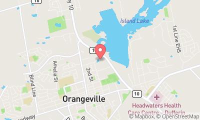 map, Galaxy Cinemas Orangeville