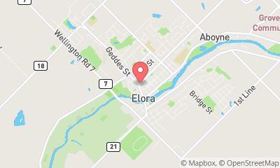map, The Village Spa Elora