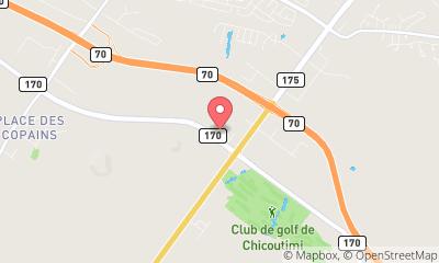 map, L'entrepôt RONA Chicoutimi