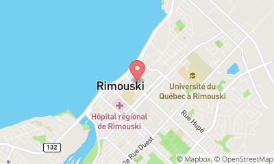 map, Auberge Centre-Ville Rimouski