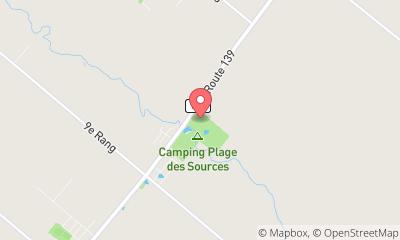 map, Camping Plage des Sources