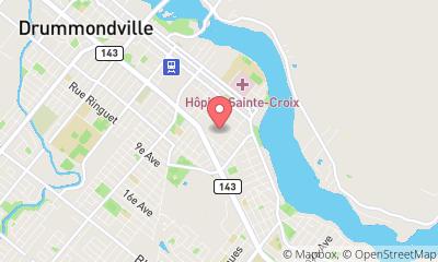 map, Centre de divertissement Laser Force Drummondville
