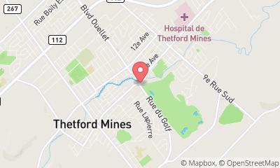 map, Club de Golf & Curling de Thetford Inc