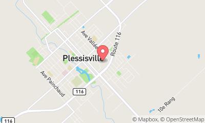 map, IGA extra store Coop Plessisville