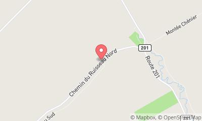 map, Cabane Marc Besner traiteur